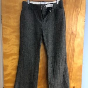 GAP herringbone black and white trousers
